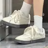 Zapatos Blancos Transpirables de Suela Gruesa 2026 Verano Nuevos Versátiles de Suela Suave Zapatos de Entrenamiento Alemanes para Mujer Estudiantes Punta Redonda Casual Zapatos de Tabla