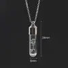Venta al por mayor del fabricante Mini collar de botella de vidrio para desear Colgante de botella de deriva de alambre retorcido que se puede abrir Colgante de botella de cabello fetal