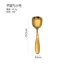 Acero Inoxidable 304 Cuchara de Fondo Plano Hogareña Creativa Cuchara para Comer Niños Adultos Cuchara para Arroz Cabeza Cuadrada Cuchara para Helado
