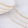 Cadena de Garra de Perla Cifrada Color AB de 2 mm a 6 mm Cadena de Garra con Strass Base Dorada y Plateada Taladro de Garra Cadena Pegatina para Teléfono Móvil DIY Venta al por Mayor