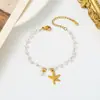 Collar Colgante de Estrella de Mar Personalizado Europeo y Americano Transfronterizo Producto Nuevo Estilo Océano Set de Pendientes de Moda de Gama Alta Decoración Venta al por Mayor