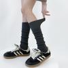Calcetines de pierna de cadena trenzada vertical de otoño e invierno para mujer, calcetines de felpa color Maillard, calcetines de tubo retro versátiles de primavera y otoño