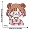 Adesivos Bordados Originais Menina de Desenho Animado Autoadesivos DIY Capa de Celular Bolsa Caixa de Papelaria Patches Decorativos Acessórios Adesivos de Tecido