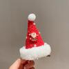 Pasador de Sombrero de Navidad Tridimensional Dulce Clip para Flequillo Versátil Clip de Pato Pinza Superior Pasador Decoración de Cabello Navideña Joyería