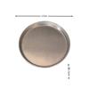 Plato de Acero Inoxidable Retro Disco Gris Nieve Vieja Placa para Barbacoa Fondo Plano Plato Plano Plato para Pasta Plato para Barbacoa Bistec Plato para Bocadillos