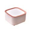 Bote de Basura de Escritorio Casual con Abertura de Tapa, Cesto de Papel Pequeño, Mesa de Centro de Sala con Tapa, Mini Oficina en Casa