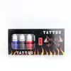 Conjunto de cores de tinta para tatuagem profissional pigmento de tatuagem pigmento de cor 7 cores Hall de tatuagem 15ml/30ml fácil de colorir