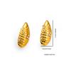 Aretes Anillo de Möbius Europeo y Americano Recién Llegado Elemento Océano Serie Amor Aretes de Lujo Ligero de Alto Grado Nicho Acero Titanio