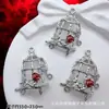 Estilo Oscuro Cuervo y Jaula Pájaro Rosa Europeo y Americano Colgante Colgante DIY Pulsera de Cuentas Collar Broche Accesorios