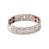 Europa e Estados Unidos venda quente masculino esférico hexagonal pulseira ímã quatro em um versão larga pulseira destacável fonte fábrica