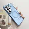 Aplicable a sxs26ultra Funda para Teléfono con Soporte de Lente Transparente Brillante Samsung s25ultra Funda Protectora de Cobertura Total