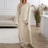 Kaikuo Ropa Europea y Americana para Mujer Amazon 2026 Primavera y Verano Comercio Exterior Casual Elegante Color Sólido Tejido de Punto Manga Larga Traje