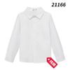 Camisa para niños estilo coreano, ropa para niños estilo inglés, camisa de algodón de manga larga a rayas rojas y azules, camisa plisada para niños y niñas, uniforme escolar para verano