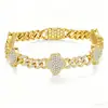 Pulsera de Cadena Cubana de Plata S925 con Moissanita Estilo Hip-Hop Europeo y Americano Trébol de Cuatro Hojas Joyería de Mano Personalizada Suministro Directo de Fábrica Venta al por Mayor