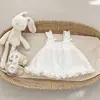 Camiseta sin mangas de muñeca para niñas Verano 2026 Camisola Dulce con Lazo Delgado de Encaje Estilo Princesa para Niñas