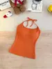 ¡13 Colores! Top de tirantes de color liso súper versátil con cordones y sujetador incorporado, top de rayas cómodo para chica popular, espalda hermosa, capa interior para mujer