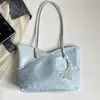 2026 Nuevo Bolso Tote Casual de Color Sólido de Moda Simple Estilo Coreano Gran Capacidad Diseño Moderno de Hombro Único para Mujer