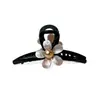 Pinza de garra de flor rosa, simple y versátil, pinza de tiburón grande para la parte posterior de la cabeza de las mujeres, accesorio para peinar el cabello