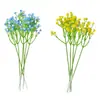 Buquê de Gipsofila Artificial para Decoração de Casamento de Noiva, Plástico com Toque Suave, 13-19 Flores de Gipsofila