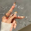 Se Pueden Equipar con Gafas Anti-Luz Azul para Miopía, Gafas Planas de Metal de Medio Armazón Estilo Puro Lust para Caras Redondas, Armazones de Alta Gama, Gafas para Miopía