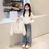 Chaqueta de Niña Primavera y Otoño 2026 Nueva Elegante Abrigo de Primavera Infantil para Niñas, Cortavientos Casual Súper Bonito
