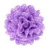 Flor de Tecido Artesanal Clássica de Camada Dupla Flor de Cabeça de Chiffon com Bolinhas Onduladas Acessórios para Vestuário Infantil de Comércio Exterior Girassol de Rede Lote