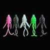 Isca de Pesca Raiz de Camarão Biônico 4cm Isca Macia para Lucio, Blackhead, Isca com Anzol Cabeça de Chumbo, Micro Isca, Isca com Cauda Enrolada