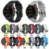 Correa de silicona para reloj Garmin Fenix 7 Solar, color sólido, desmontaje rápido, 20/22/26 mm, 7 S/7X