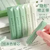 Cinta correctora invisible para estudiantes de primaria, modelo liso de alto valor estético con color degradado, esencial para la preparatoria, cinta correctora sin rastro