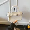 Bolso de Mano Nicho Simple y Versátil Estilo Coreano para Mujer, Nuevo Modelo Verano 2026, Bolso Cubo Cruzado de Textura de Alta Calidad