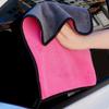 Toalha de Limpeza para Carro, Veludo Coral de Alta Densidade, Toalha Absorvente para Lavagem de Carro, Dupla Face, Sem Fiapos, Toalha Espessa, Pano de Limpeza para Carro