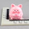 Estéreo Cartoon Piggy Food Play Series Acessórios de Resina Chaveiro Pingente DIY Miniatura Casa de Bonecas Ornamentos Atacado