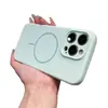 Funda magnética fina para teléfono Apple 18Promax con anillo, silicona líquida, tacto de piel para iPhone 17, cubierta protectora anticaídas