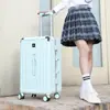 Mala de Viagem de Alumínio 20 polegadas de Mão com Rodas Mala Grande de 28 polegadas de Alta Capacidade Espessada Anti-Queda e Resistente ao Desgaste com Senha