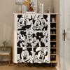 Ratón Pequeño de Dibujos Animados Cubierta para Lavabo Gabinete de Baño Cortina Cubierta para Gabinete de Almacenamiento Cortina para Desorden Estante de Cocina Cortina a Prueba de Polvo