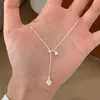 Collar extraíble cuadrado texturizado para mujer, diseño de nicho, moderno y único, estilo minimalista, cadena elegante para la clavícula al por mayor