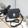 Bolsa Nueva de Hombre para Primavera y Verano Bolso tipo Silla de Montar Piel de Vaca Bolso de Cartero Lona Bolso con Solapa Moda Europea y Americana Bolso de Hombro Cruzado de Negocios
