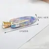 Novo Estilo Coreano Acessórios de Cabelo Fofos Presilhas de Cabelo de Acetato Sem Marcas Cabeleireiro Maquiagem Grampos de Cabelo Presilhas para Franja Pequenas Presilhas de Folha Venda por Atacado