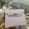 Bolso Kelly Segunda Generación con Patrón de Palma Modelo Nuevo 2026 Bolso de Mano para Mujer de Alta Gama Bolso Cruzado Texturizado para Mujer