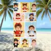Toalha de Praia de Microfibra Desenho Monchhichi Transfronteiriça Toalha de Banho Absorvente de Secagem Rápida Infantil Toalha de Viagem para Natação
