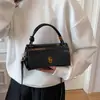 Bolso Cruzado Cuadrado Pequeño de Alta Gama con Textura para Mujer, Estilo Coreano, Bolso de Hombro Moderno y Versátil, Bolso de Mano Popular con Temperamento para el Trabajo