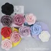 En stock 6cm borde ardiente rosa camelia directo de fábrica coreano DIY accesorios para el cabello zapatos flor accesorios de ropa accesorios de broche