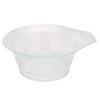 Set de Tres Piezas de Brocha para Tazón de Horneado con Aceite Colorido Perlado Transparente Brocha para Teñir Cristal Brillante Color Resaltador Tazón para Brocha para Teñir el Cabello