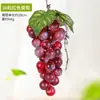 Cachos de Uva Simulados com Geada, Folhas de Frutas Falsas, Decorações de Videira, Adereços para Fotos Atacado