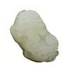 Pingente Pixiu Verde Jade Afegão e Branco, Colar Pixiu de Jade Branco, Pingente de Jade Estilo Casal Unissex, Presente Corporativo Atacado