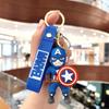 Llavero Creativo de PVC de Spiderman de Dibujos Animados Llavero de Muñeco de Iron Man Colgante para Bolso Pequeño Regalo Venta al por Mayor
