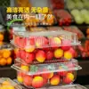Caixa de Embalagem Descartável para Frutas Bandeja de Embalagem Retangular Plástico Transparente Morango Melancia Fruta Cortada em Pedaços de 0,5kg