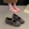 Zapatos Mary Jane retro para mujer, nueva colección otoño 2026, con correas de velcro, diseño que aumenta la altura, bailarinas, zapatos de punta fina y estilo mocasín