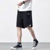 Pantalones cortos de algodón puro para hombre, nuevo estilo de verano 2026, pantalones casuales holgados de longitud media, pantalones de 5 puntos color caqui de alta gama