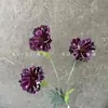 Flor de amapola artificial de EVA de 3 cabezas, estilo pastoral, arreglo floral para mesa de comedor de sala de estar, decoración de boda, arreglo de flores de seda